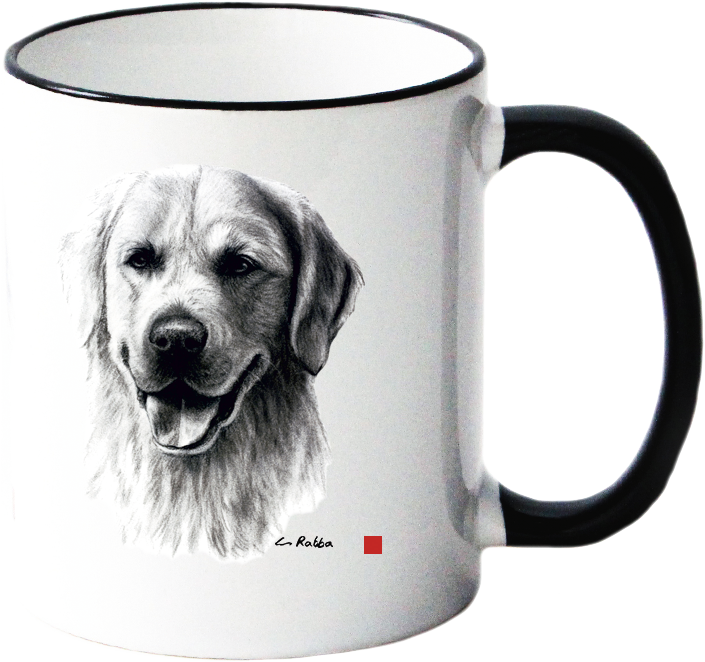 Becher / Tasse mit Hundemotiv